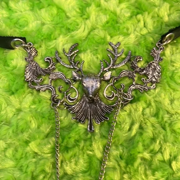 Leather fairy tale necklace - Picture 3 of 8